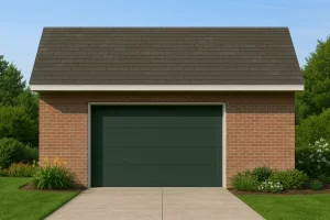 House Plans 12 16-1237 BOAT GARAGE PLAN - Detached Garage House Blueprint with Workshop Design