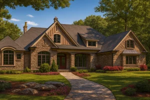 18-2172 HOUSE PLAN – 5-Bed, 4-Bath, 3,378 SF European Country House Plan