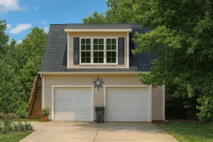 16-1238 GARAGE PLAN - Small House Floor Plan with Bonus Room & 2-Car Garage