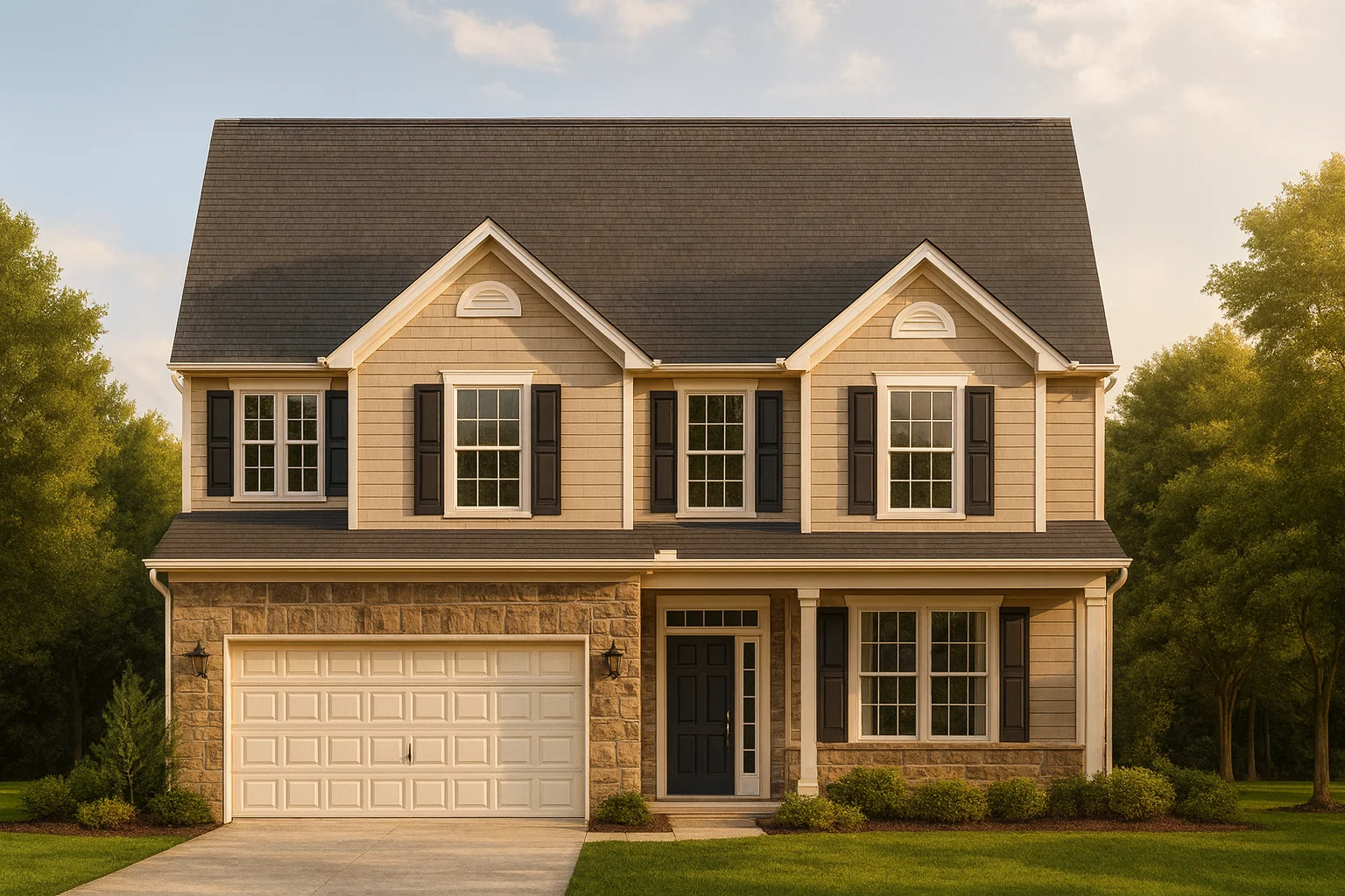 Modern 2-Story House Plan with Functional Layout & CAD Blueprint
