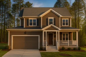 New American House Plans 12 8-1374B HOUSE PLAN - 3 Bed | 2.5 Bath | 1,950 Sq Ft New American 2-Story House Plan w/ Bonus & 2-Car Garage
