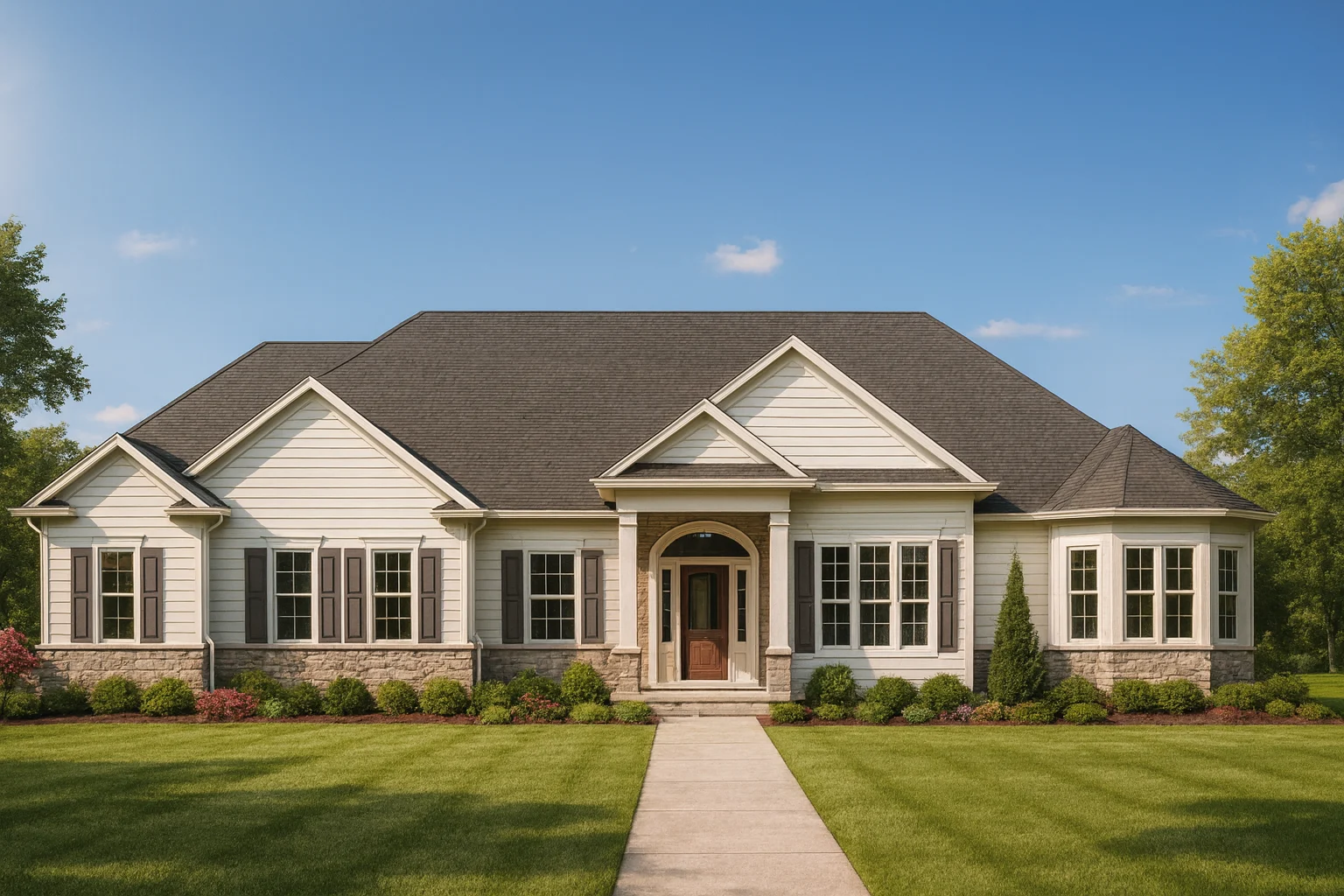 Luxury House Plan with Porte-Cochere, Basement & CAD Blueprint