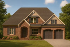 Craftsman and Traditional Home Floor Plan with CAD Designs