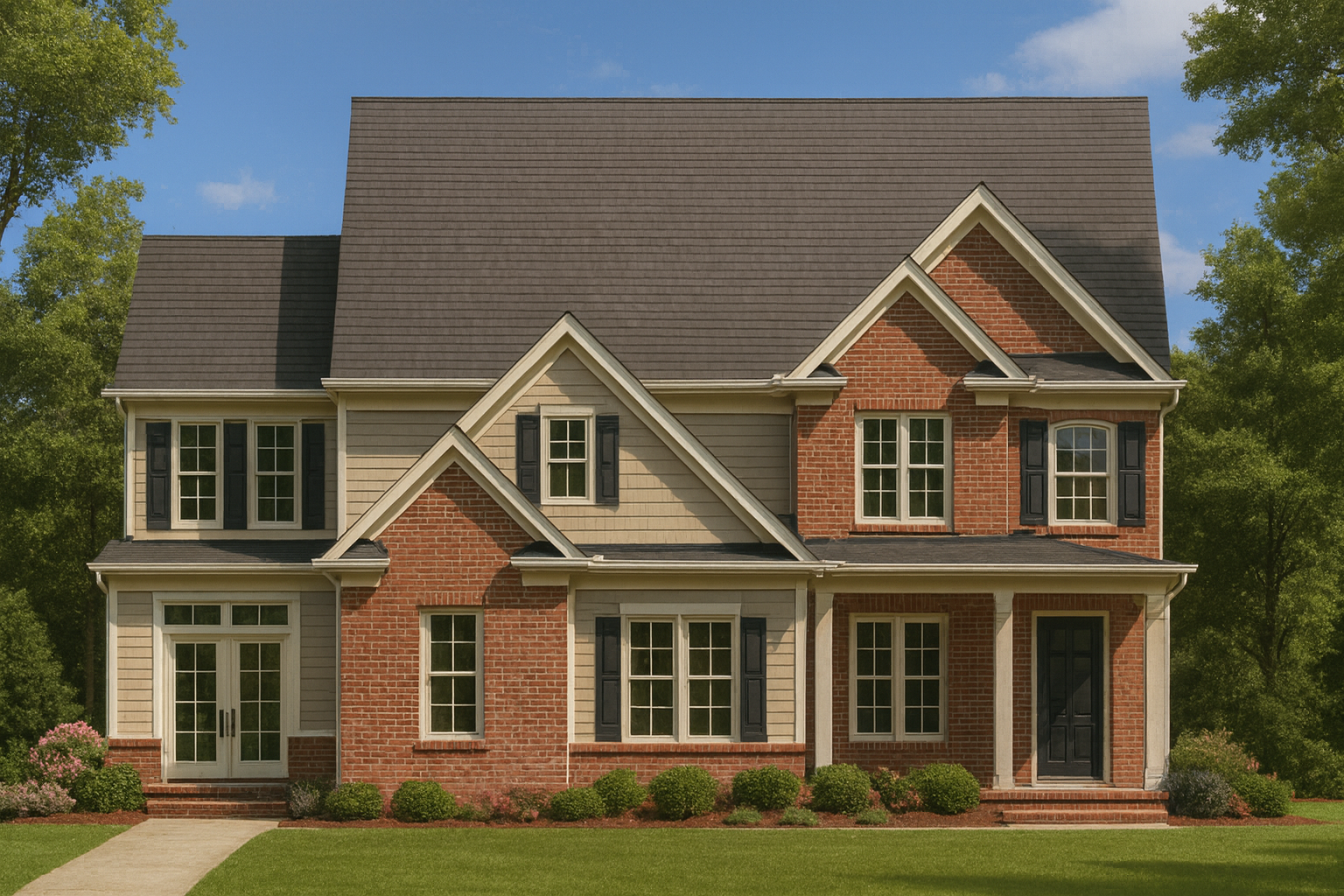 13-2032 HOUSE PLAN - Customizable House Plan | 3D Floor Plan and CAD Designs 1 Customizable 3-Story Craftsman House Plan with 3D Floor Layout