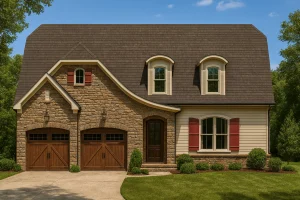 Charming 2-Story House Plan with Colonial & French Country Style