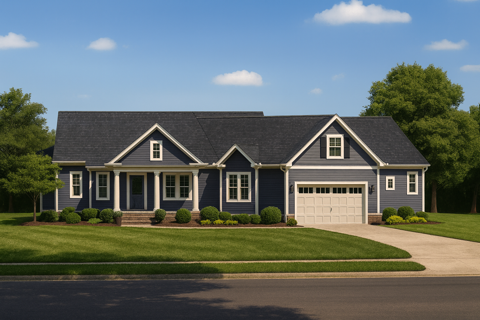 13-1823 HOUSE PLAN - Modern Craftsman House Plan with Spacious Floor Designs and CAD Blueprint 1 Modern Craftsman Home Plan with Spacious Floor Designs and CAD Blueprint