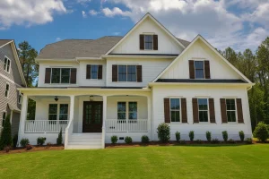 Charming Colonial Farmhouse Home Plan with Spacious Floor Designs