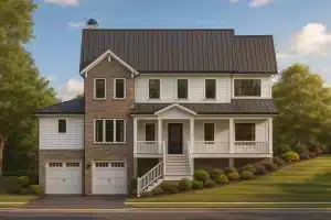 Beach Coastal Home Plan with Detailed CAD Floor Designs