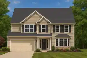 Spacious 2-Story Home Plan with CAD Designs and Floor Blueprints