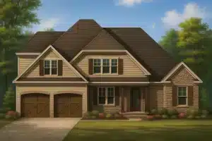 Modern Craftsman Home Plan with Flexible 2-Story Floor Design