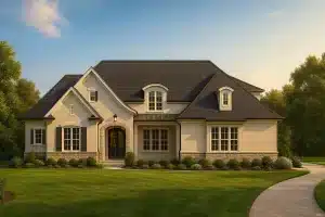 18-1940 HOUSE PLAN - Luxury House Plan with CAD and PDF Designs – 2-Story Floor Blueprint
