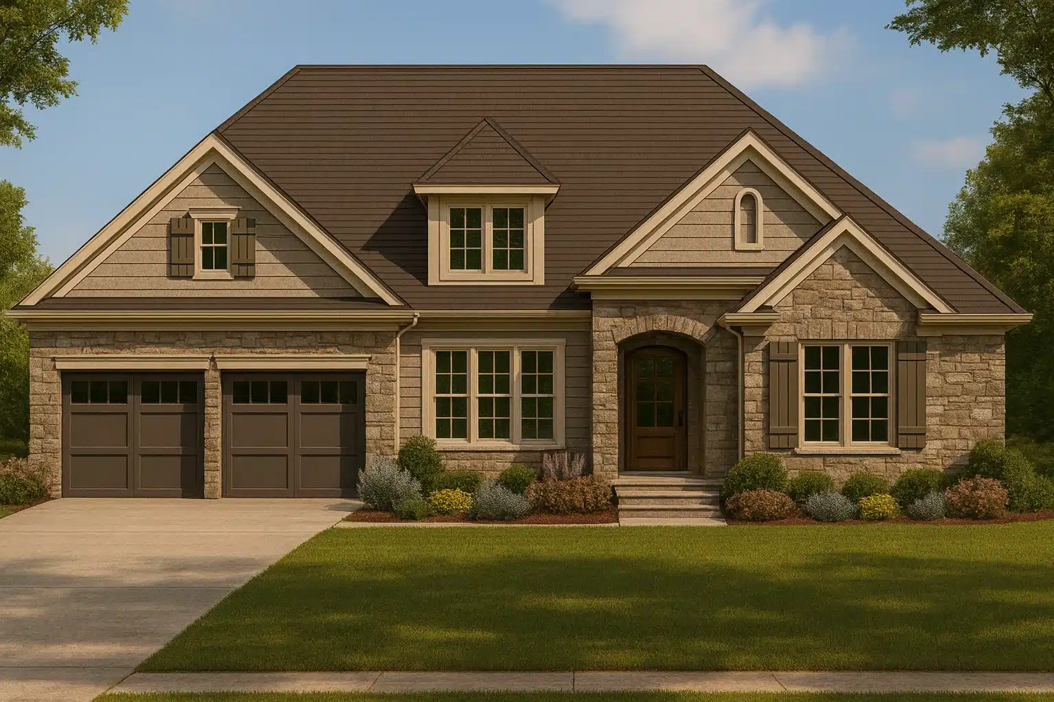Craftsman Home Plan with Spacious Floor Plan and CAD Designs