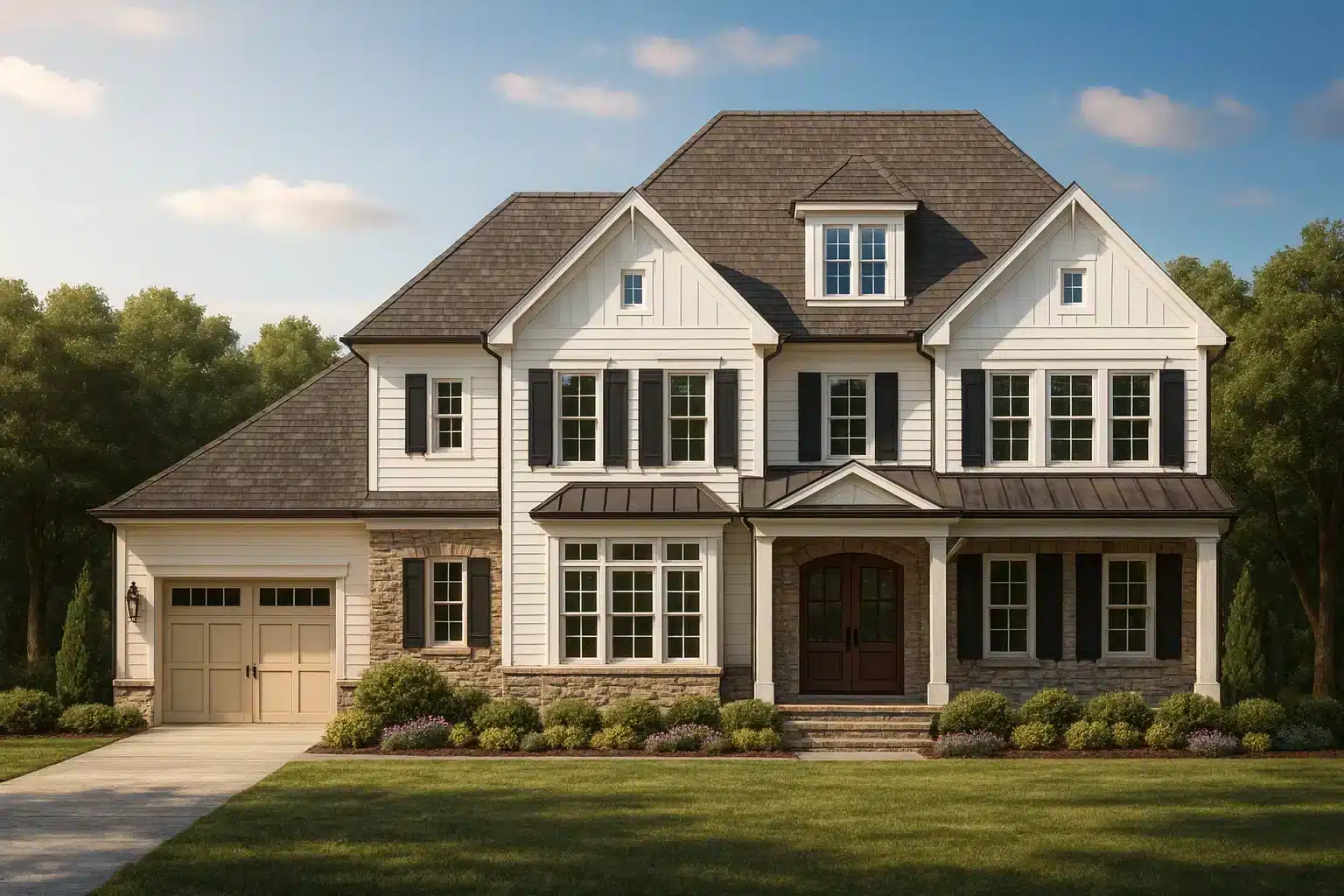 11-2077 HOUSE PLAN - Elegant House Plan: Spacious Floor Plan with Architectural CAD Designs 2 Elegant 2-Story Home Plan with 5 Bedrooms and CAD Designs