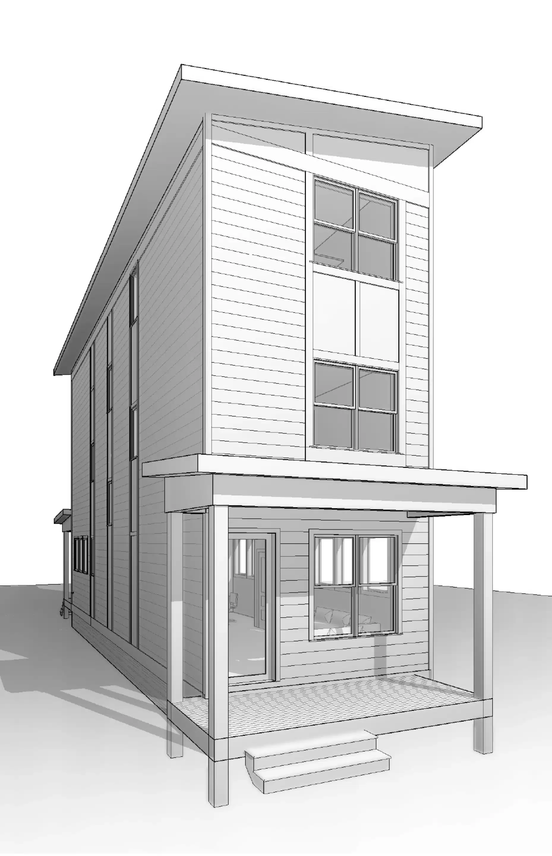 20-2029 HOUSE PLAN - Modern 3-Story House Plan with CAD Designs and Blueprints 2 20-2029 HOUSE PLAN - Modern 3-Story House Plan with CAD Designs and Blueprints - Image 2