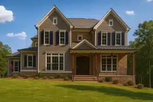 Elegant 3-Story House Plan with Traditional Craftsman Design