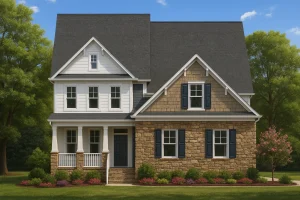 Modern Craftsman Home Plan with Spacious 3-Floor Design