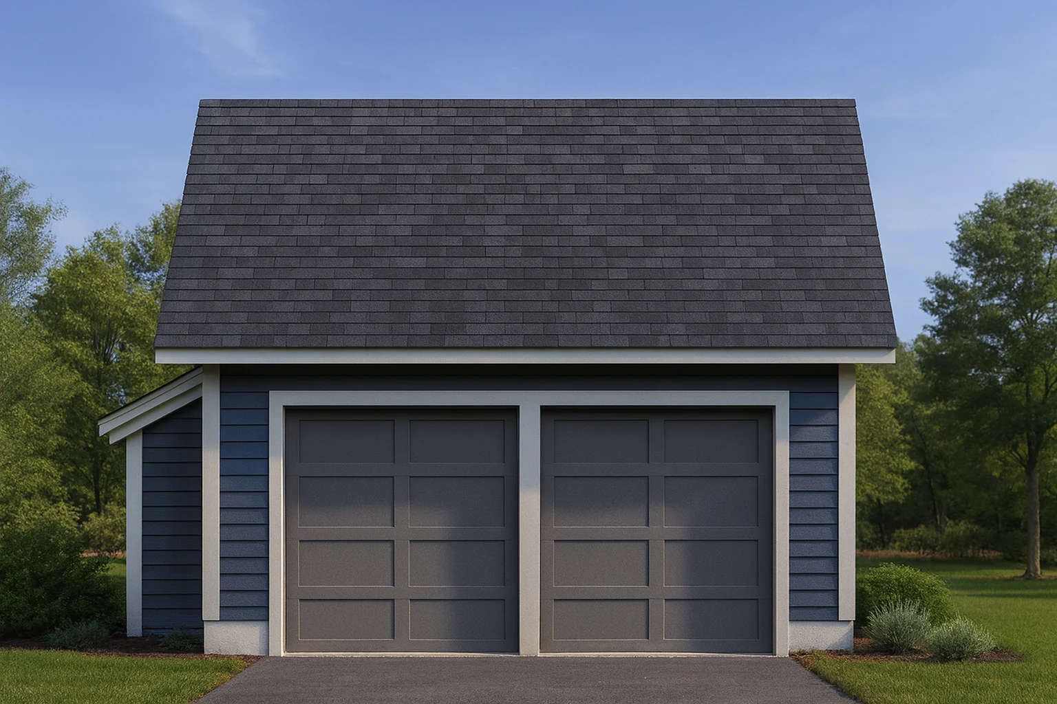 Compact Golf Cart Garage Plan with Simple Designs and CAD Layout