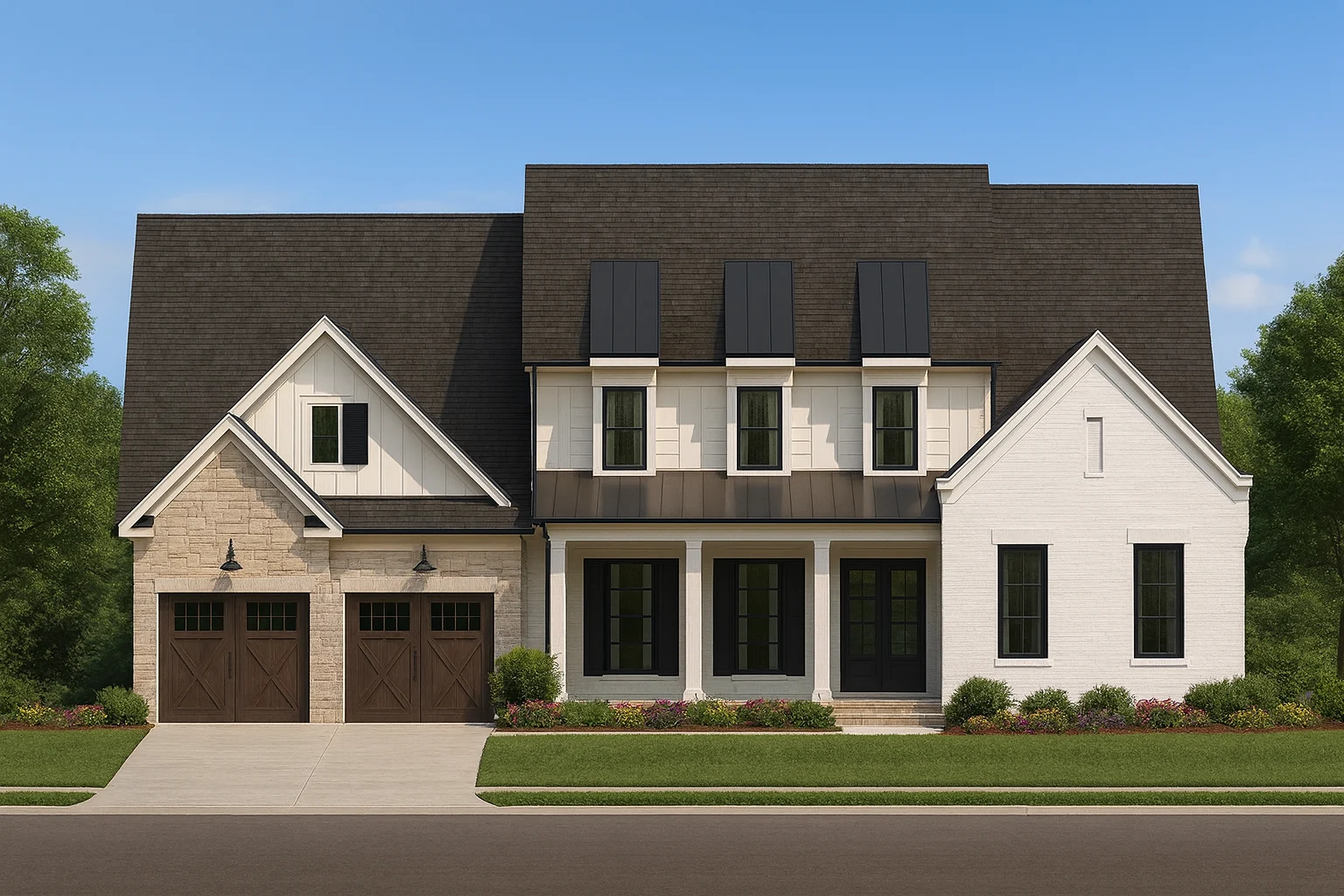 Elegant 2-Story House Plan with Modern Layout & CAD Blueprints