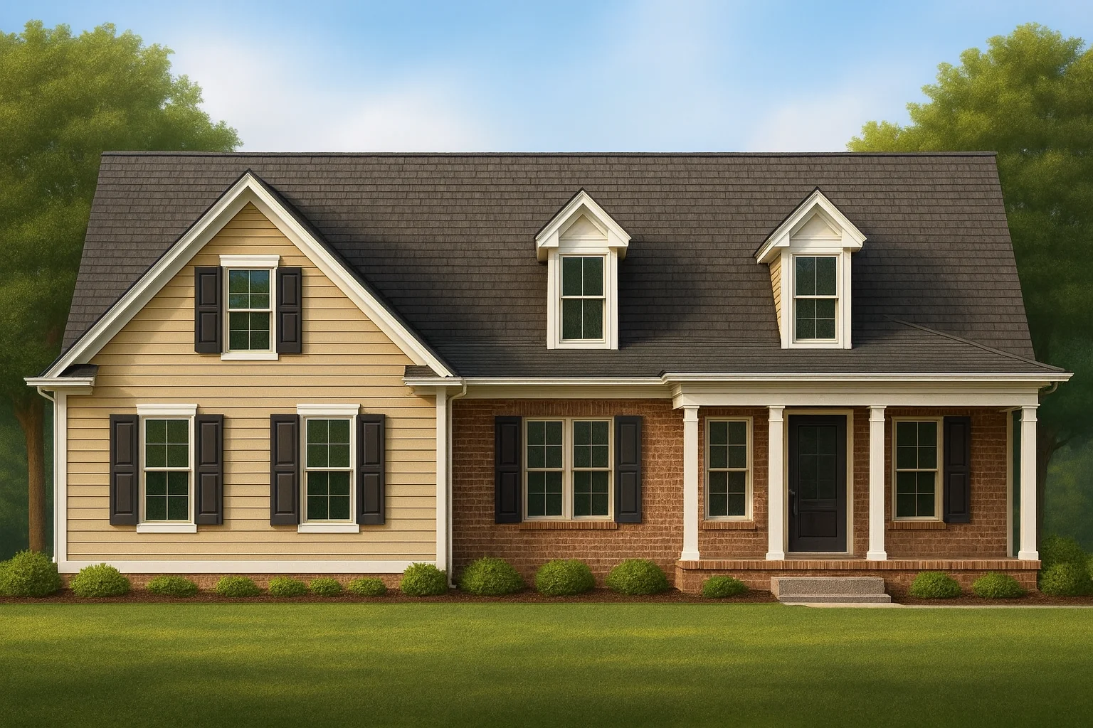1,629 Sq Ft Colonial Farmhouse Plan – Open Layout & Classic Charm
