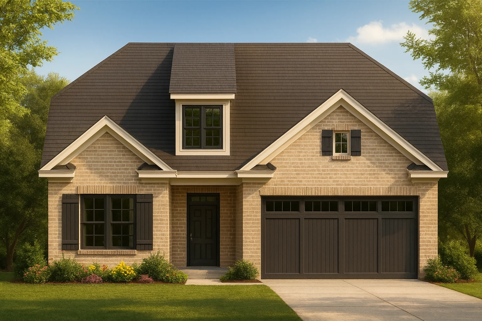 Custom Home Plan with CAD Blueprint – 2-Story Floor Designs
