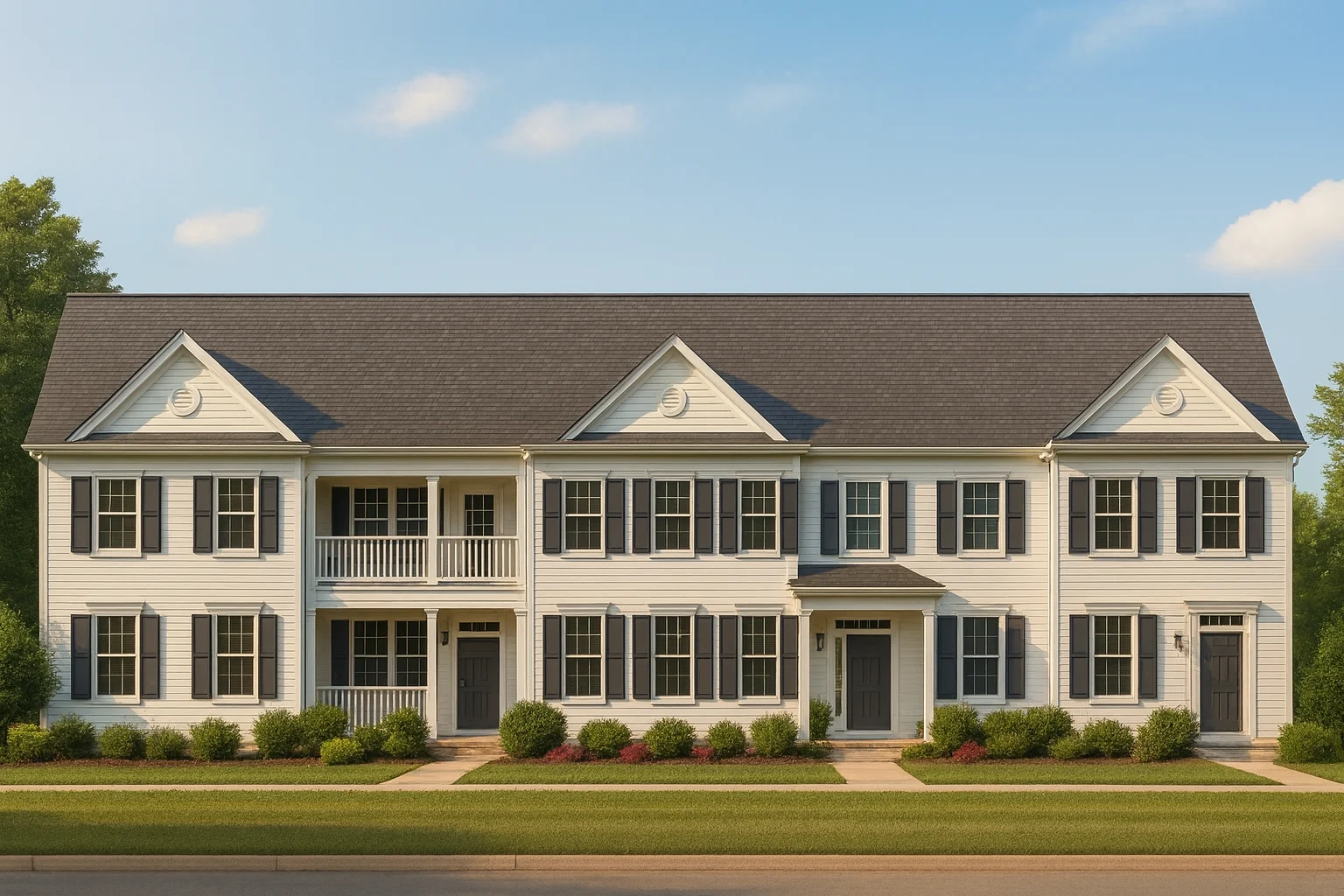 Spacious Colonial Revival Townhome with 2-Story Floor Plan
