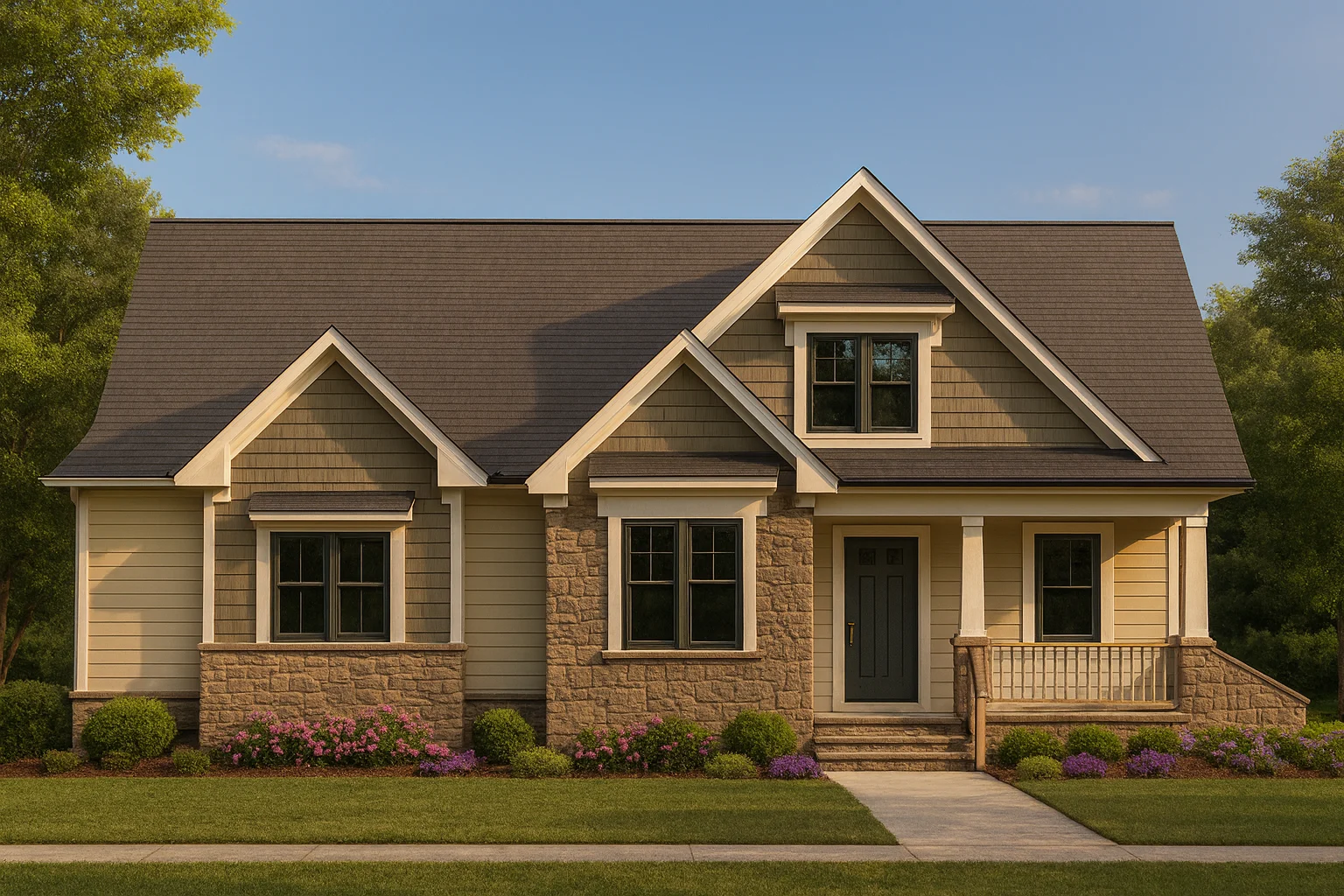Coastal Craftsman Home Floor Plan 3 Bed, 2 Bath, 2 Story