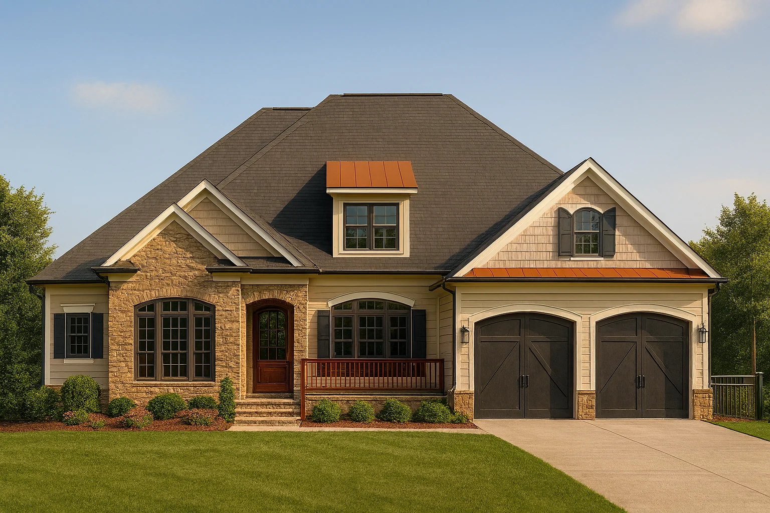 Charming Craftsman Home Plan with 1.5 Floors and CAD Blueprints