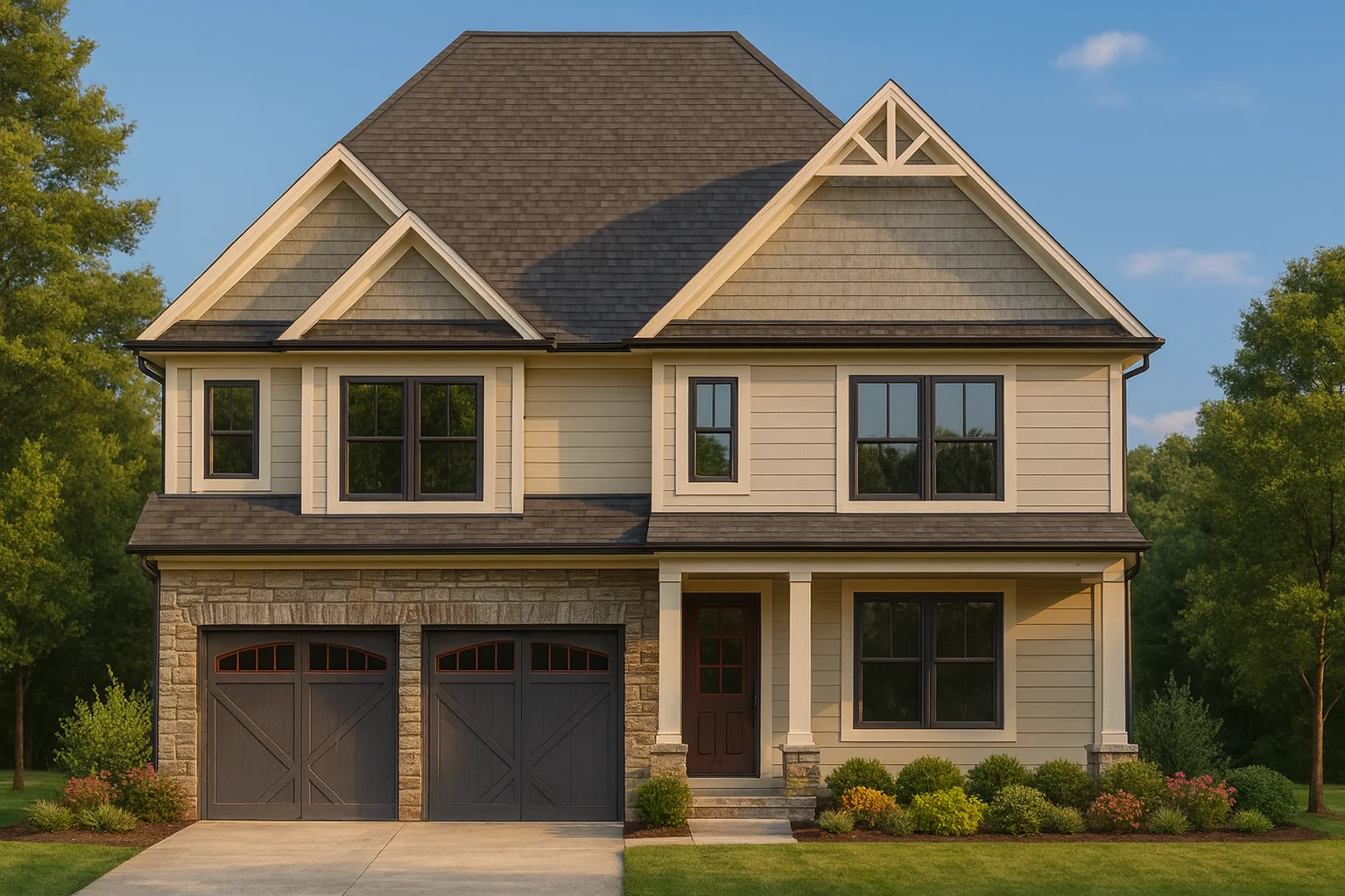 Modern Suburban House Plan with CAD Designs and Spacious Floor Layout