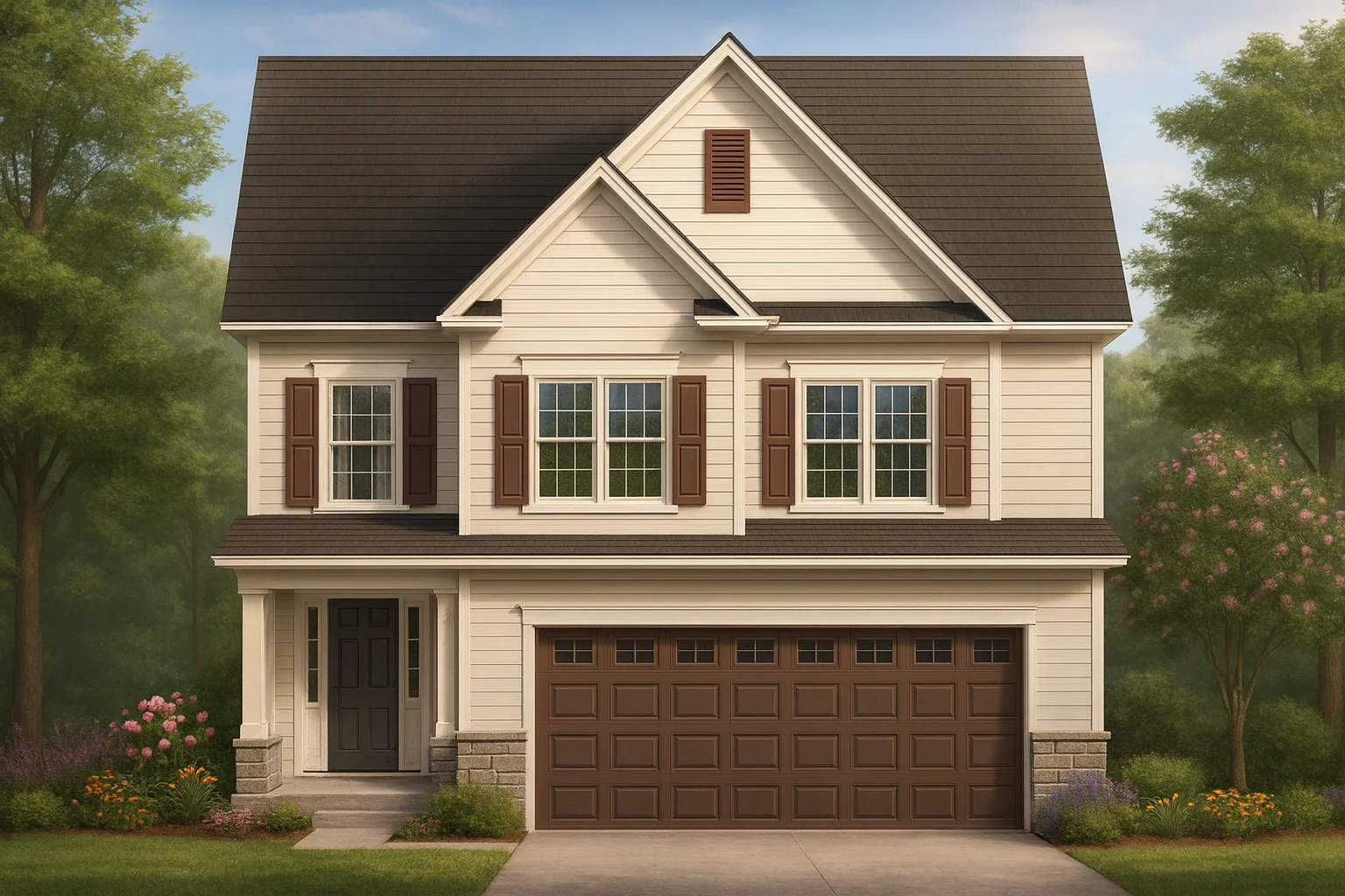 IMPORTANT Make the house as realistic as possible, landscape orientation, and display entire house. Do not cut off right or left side of house!