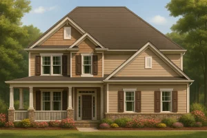 Traditional Craftsman Colonial Revival House Plan 2280 Sq Ft 4 Bed 2 Story With Cad Blueprints