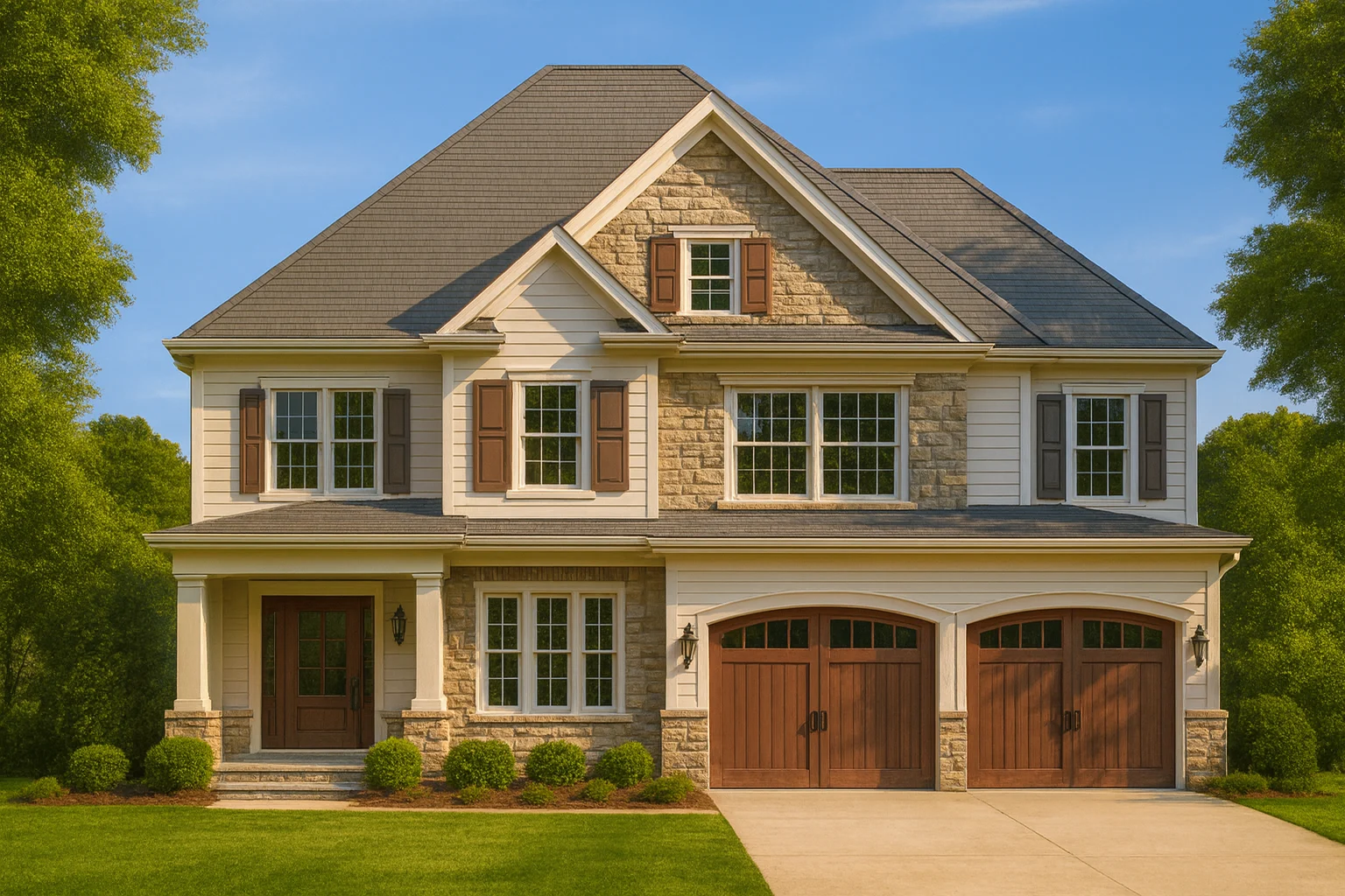 Colonial Revival Home Plan 4 Bed 2922 Sq Ft 2 Stories