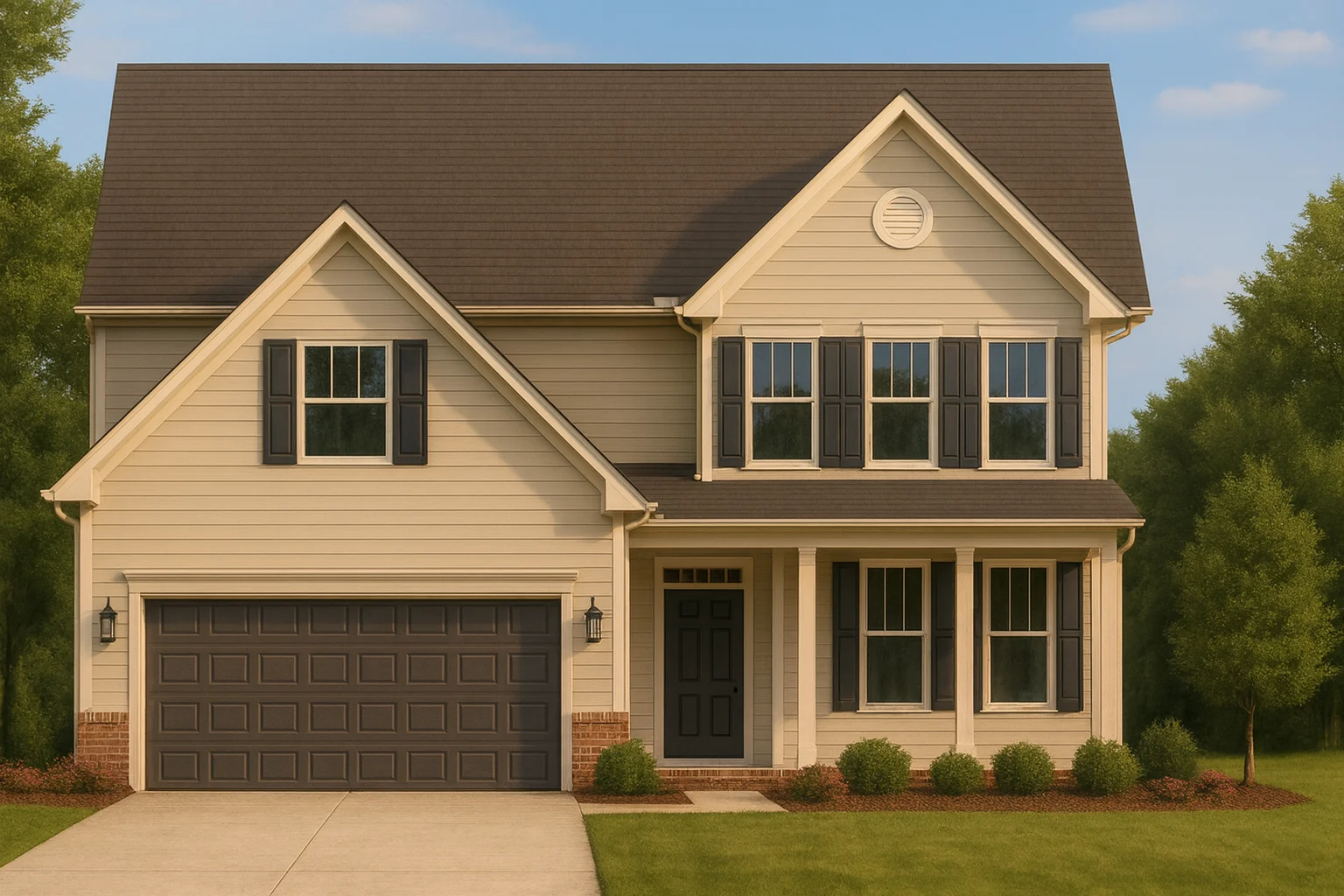 Colonial Revival House Plan 2245 Sq Ft 4 Bed 2 Story