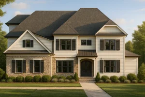 Craftsman Home Plan with Open Floor Plan and 4 Bedrooms