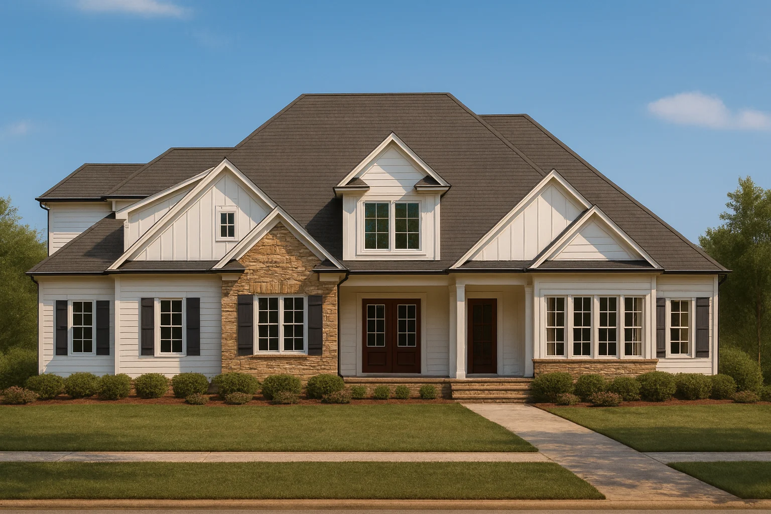 Modern Farmhouse Plan 3 Bed 2133 Sq Ft 15 Stories Cad Engineering Included