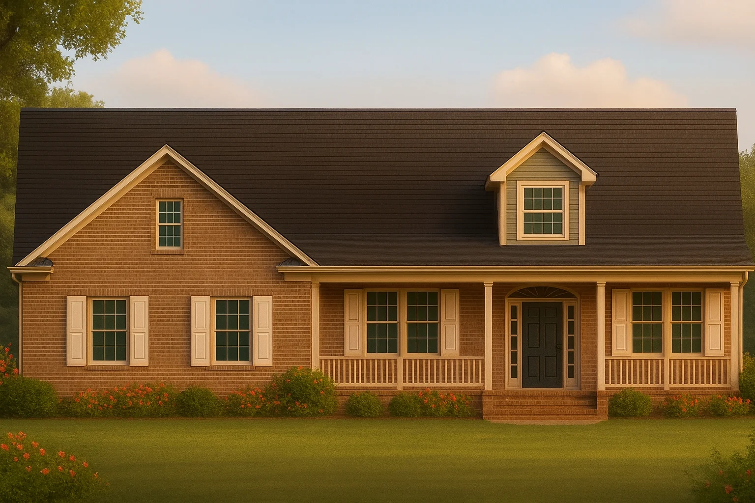 IMPORTANT Make the house as realistic as possible, landscape orientation, and display entire house. Do not cut off right or left side of house!