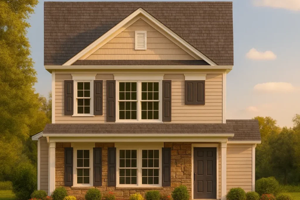 Craftsman Home Plan with Detailed Floor Blueprint and Open Designs