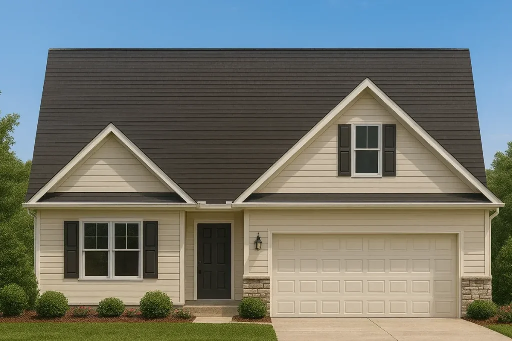 Crafted Home Floor Plan with Blueprint & CAD Design