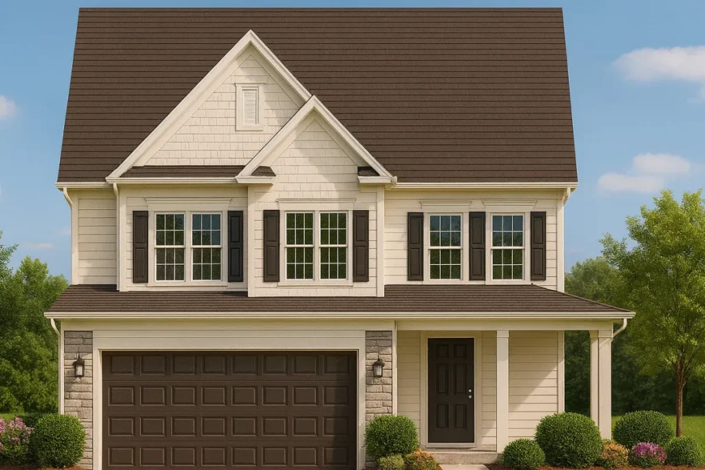 Efficient 2-Story House Plan with CAD Blueprints and Functional Layout