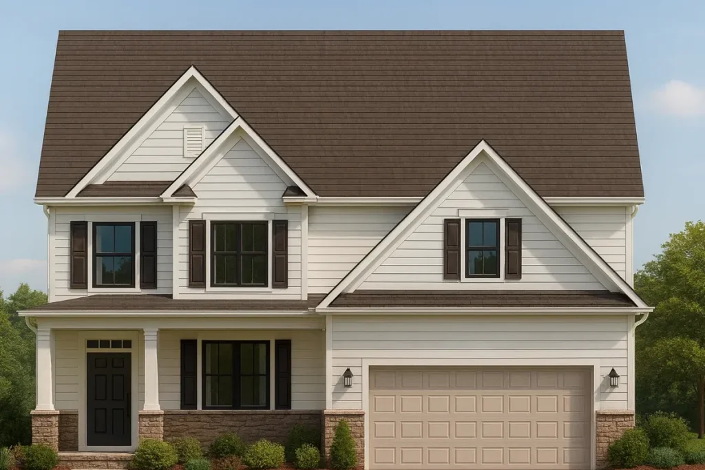 Traditional Craftsman House Plan with 2 Stories and Smart Layout