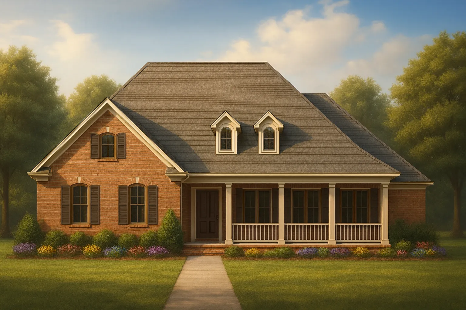 2,036 sq. ft. over a single story