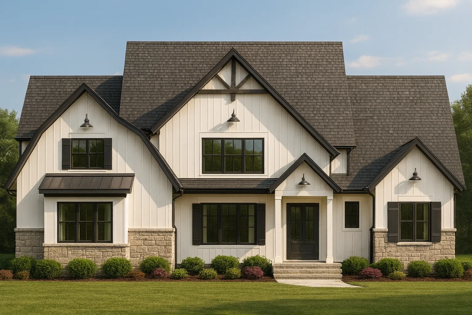Craftsman Home Floor Plan Detailed Blueprint for 2-Story Designs