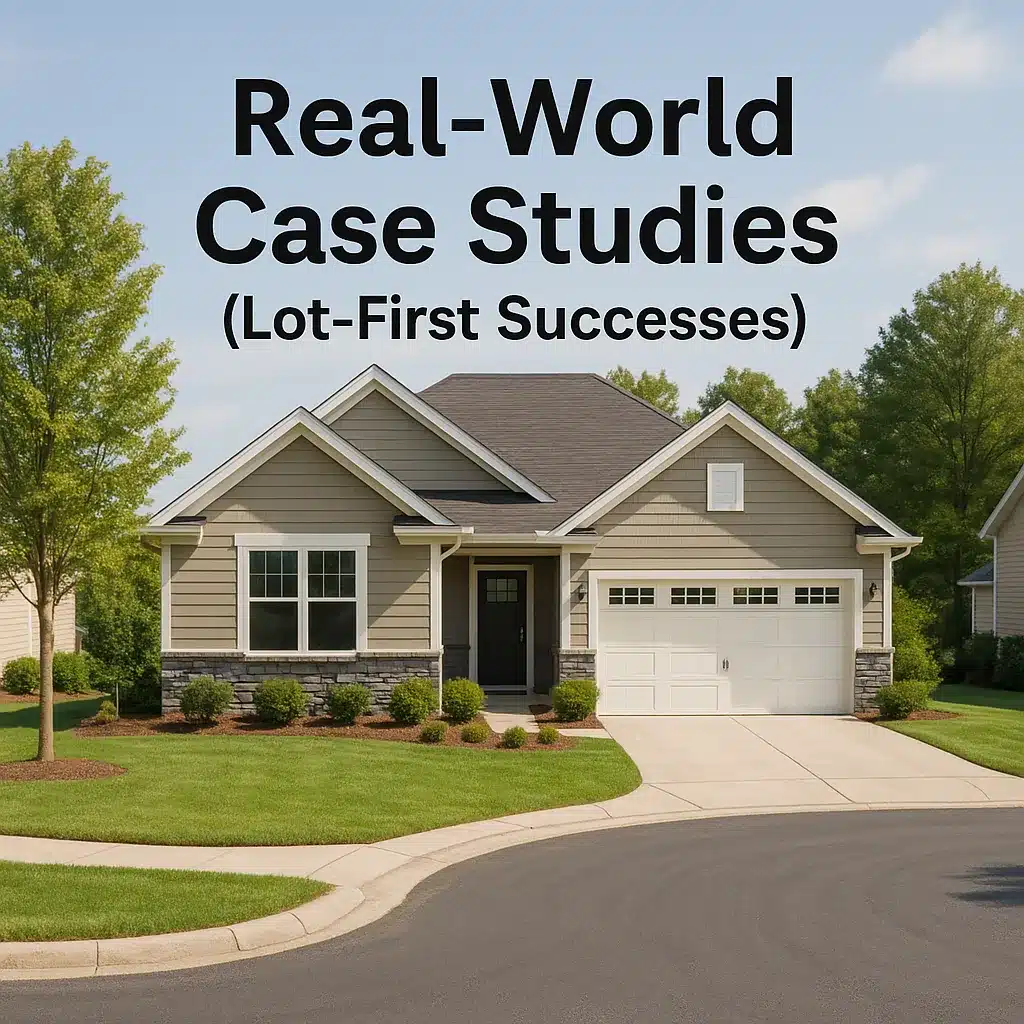 Various homes on different lot types showing real-world design success stories